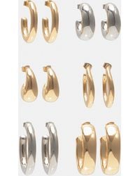 Pull&Bear - Pack Of 6 Pairs Of Hoop Earrings - Lyst