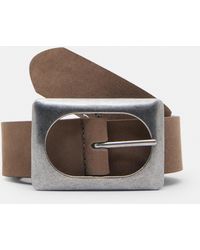 Pull&Bear - Belt With A Large Buckle - Lyst