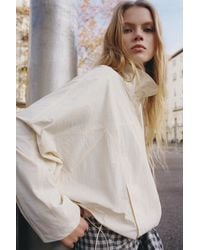 Pull&Bear - Cropped High Neck Jacket - Lyst