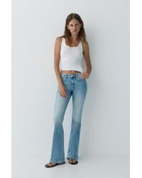 Pull&Bear - Low-Rise Boot-Cut Jeans - Lyst