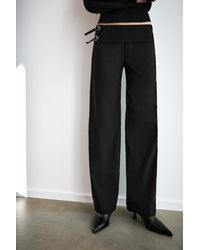 Pull&Bear - Straight Double-Buckle Trousers - Lyst