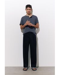 Pull&Bear - Tailored Fit Wide-Leg Trousers - Lyst