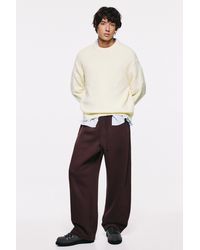 Pull&Bear - Basic Baggy Sweatpants - Lyst