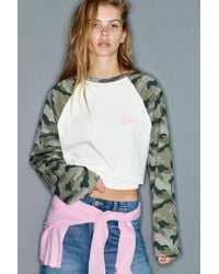 Pull&Bear - Long Sleeve Printed T-Shirt - Lyst
