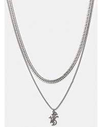Pull&Bear - 2-Pack Of Stwd Necklaces - Lyst