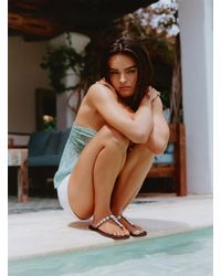 Pull&Bear - Flat Sandals With Buttons - Lyst