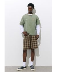 Pull&Bear - Bermuda Jogger A Quadri - Lyst