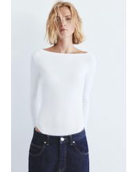 Pull&Bear - Long Sleeve Bodysuit - Lyst