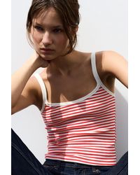 Pull&Bear - Top À Bretelles Rayé - Lyst