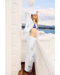 Pull&Bear - La Toja 100% Linen Trousers - Lyst