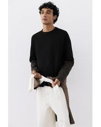 Pull&Bear - Double-Layer Long Sleeve T-Shirt - Lyst