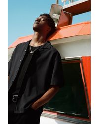 Pull&Bear - Terrycloth Short Sleeve Shirt - Lyst