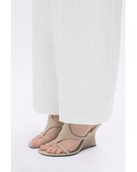 Pull&Bear - Leather Wedge Sandals Karoline Vitto - Lyst