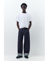 Pull&Bear - Selvedge Straight-Leg Jeans - Lyst