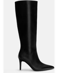 Pull&Bear - Knee-High Boots With Stiletto Heels - Lyst