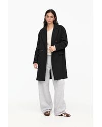 Pull&Bear - Oversize Felt Texture Coat - Lyst