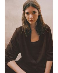 Pull&Bear - Rustic Linen Blend Shirt - Lyst