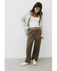 Pull&Bear - Barrel Broek Met Elastische Tailleband - Lyst