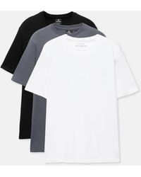 Pull&Bear - 3-Pack Of Short Sleeve T-Shirts - Lyst