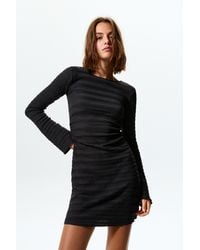 Pull&Bear - Kurzes Kleid Mit Langen Ärmeln - Lyst