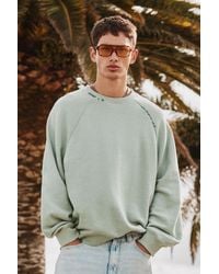 Pull&Bear - Washed Effect Raglan Sweatshirt - Lyst