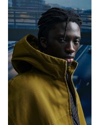 Pull&Bear - Hooded Jacket With Faded Detail - Lyst