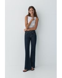 Pull&Bear - Low-Rise Boot-Cut Jeans - Lyst