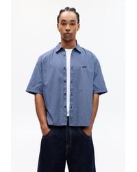 Pull&Bear - Short Sleeve Check Stwd Shirt - Lyst