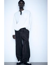 Pull&Bear - Corduroy Jogger Trousers - Lyst