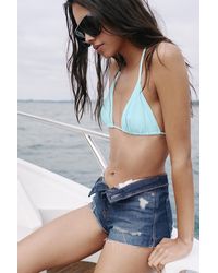 Pull&Bear - Mom Fit Ripped Denim Shorts - Lyst
