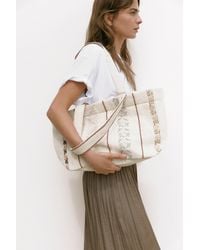 Pull&Bear - Sac Cabas Brodé - Lyst
