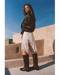 Pull&Bear - Biker-Boots Mit Nieten - Lyst