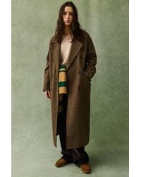 Pull&Bear - Long Felt Texture Coat - Lyst