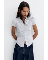 Pull&Bear - Camicia Aderente Maniche Corte - Lyst