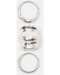 Pull&Bear - 3-Pack Onregelmatige Ringen - Lyst