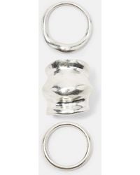 Pull&Bear - Pack Of 3 Irregular Rings - Lyst
