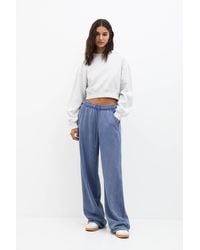 Pull&Bear - Wide-Leg Tracksuit Bottoms - Lyst