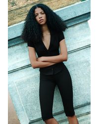 Pull&Bear - Pantaloni Capri Con Cintura - Lyst