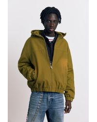Pull&Bear - Hooded Jacket With Faded Detail - Lyst