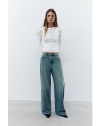 Pull&Bear - Low-Rise Baggy Jeans - Lyst