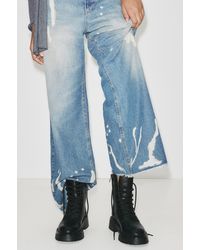 Pull&Bear - Bottines Plates À Lacets - Lyst