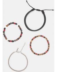 Pull&Bear - 4-Pack Of Beaded Bracelets - Lyst
