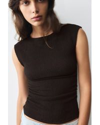 Pull&Bear - Crêpe Top - Lyst