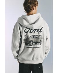 Pull&Bear - Ford Capuchonsweater Met Rits - Lyst