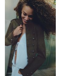 Pull&Bear - Veste Cintrée À Boutons Brandebourgs - Lyst