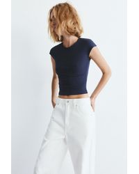 Pull&Bear - Fitted Short Sleeve T-Shirt - Lyst