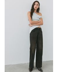 Pull&Bear - Recht Model Jeans Met Lage Taille - Lyst