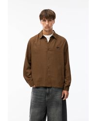 Pull&Bear - Checked Flannel Long-Sleeve Shirt - Lyst