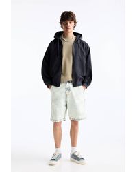 Pull&Bear - Denim Carpenter Bermuda Shorts - Lyst