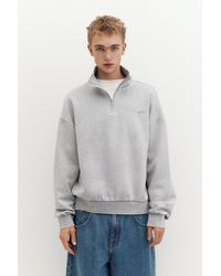 Pull&Bear - Stwd Quarter-Zip Sweatshirt - Lyst